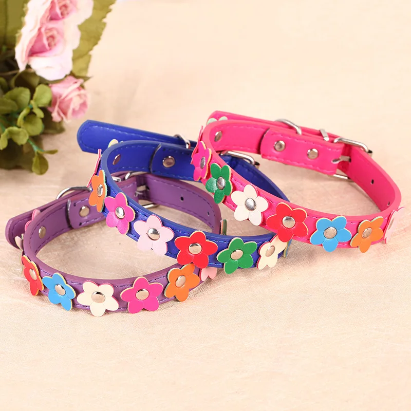 Wholesale Flower Decoration Adjustable Comfortable Pu Leather Pet Collar Dog Cat Collar
Wholesale Flower Decoration Adjustable Comfortable Pu Leather Pet Collar Dog Cat Collar