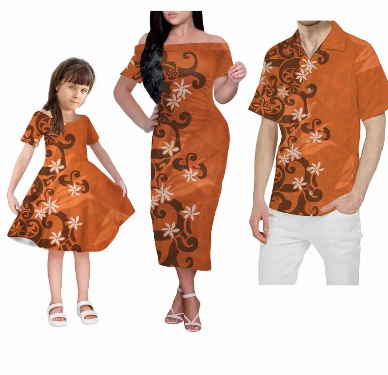 Family Matching Outfits Summer for Designer Set Clothing Clothes Hawaiian Custom Logo Maxi of Three Hawaii Dresses Outfit, Customized colors
Family Matching Outfits Summer for Designer Set Clothing Clothes Hawaiian Custom Logo Maxi of Three Hawaii Dresses Outfit, Customized colors