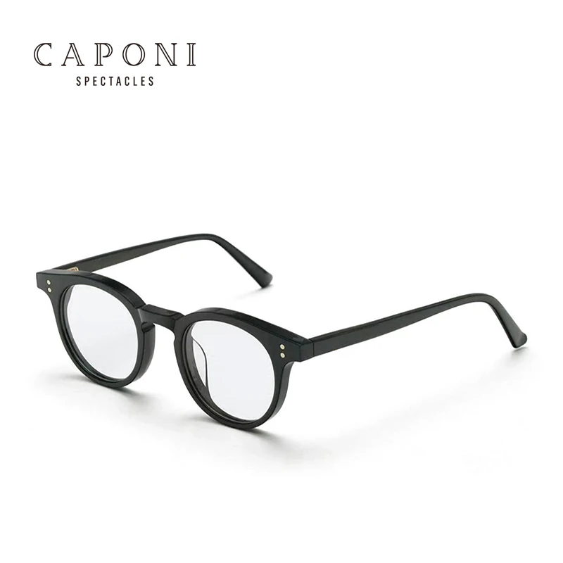 CAPONI 2020 New Arrival Women Glasses Fashion Design Black Round Frame Wholesale Executive Romantic Nice Acetate Optical Glasses
CAPONI 2020 New Arrival Women Glasses Fashion Design Black Round Frame Wholesale Executive Romantic Nice Acetate Optical Glasses