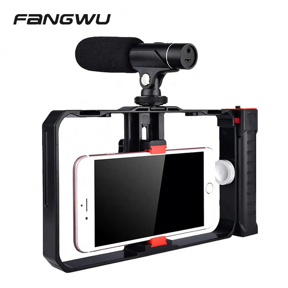 New Design Video Grip holder Gimble Gimbal Stabilizer Rig for Smart Mobile Phone Smartphone, Black
New Design Video Grip holder Gimble Gimbal Stabilizer Rig for Smart Mobile Phone Smartphone, Black