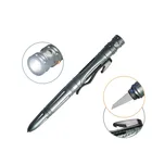 Low MOQ Amazon best selling multifunction recharge aluminum self defense pen tactical pen with flashlight