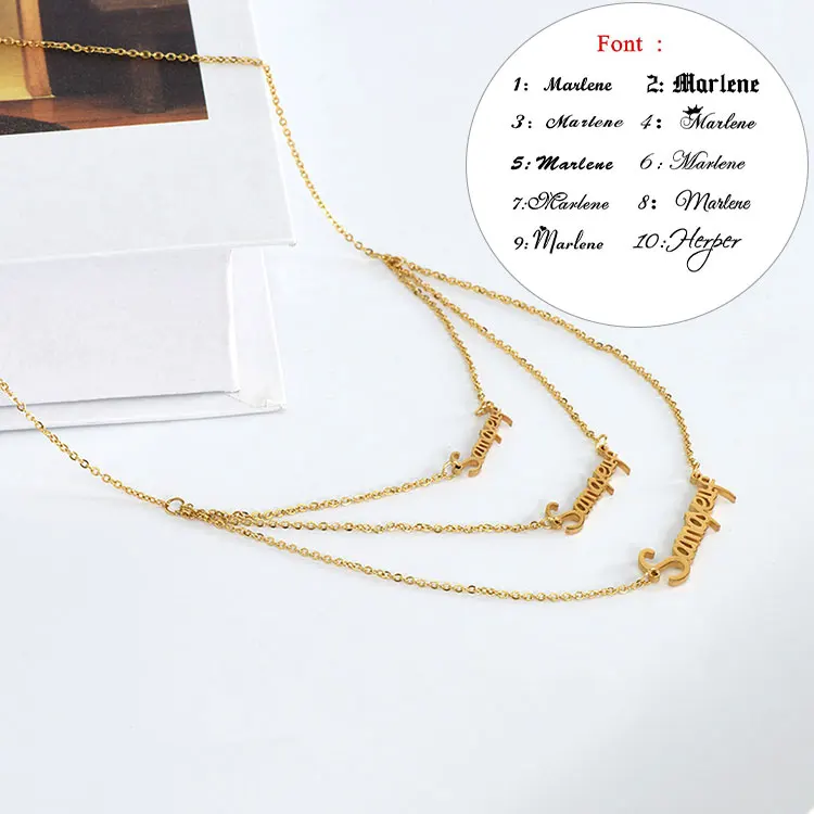 Charms Plated Letter Name Plate Necklace Gold Stainless Steel Customized Pure Gold Color Pendant Necklaces Link Chain Wedding, Gold plating
Charms Plated Letter Name Plate Necklace Gold Stainless Steel Customized Pure Gold Color Pendant Necklaces Link Chain Wedding, Gold plating