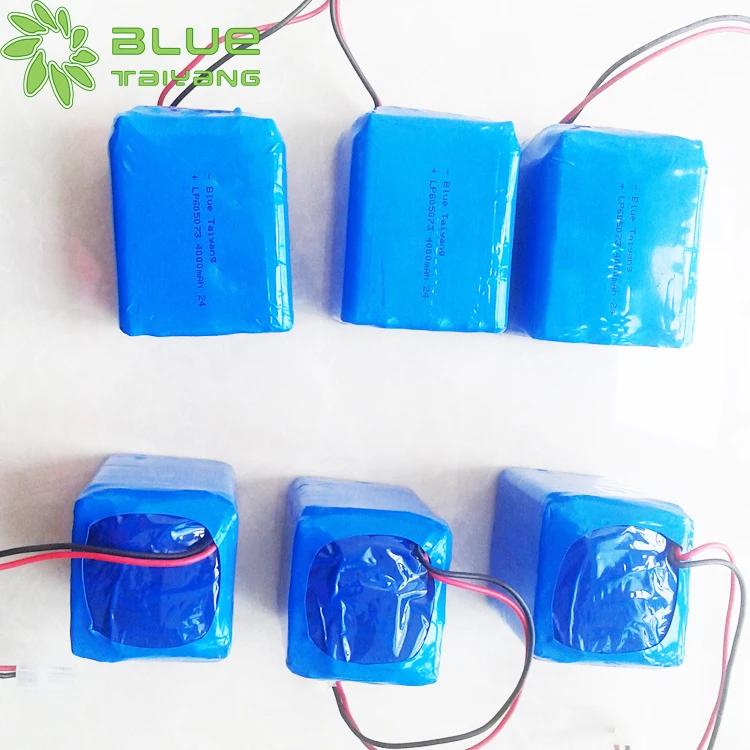 Blue Taiyang Customized lipo rechargeable battery pack 6S 24V 4Ah