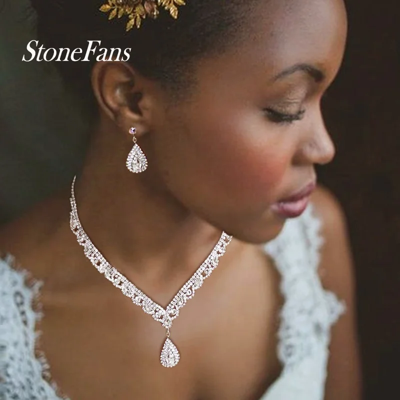 High Quality Wholesale Luxury Crystal Water Drop Necklace Earrings Set Wedding Party Bridal Jewelry Set Bridesmaid Gifts, Silver color
High Quality Wholesale Luxury Crystal Water Drop Necklace Earrings Set Wedding Party Bridal Jewelry Set Bridesmaid Gifts, Silver color