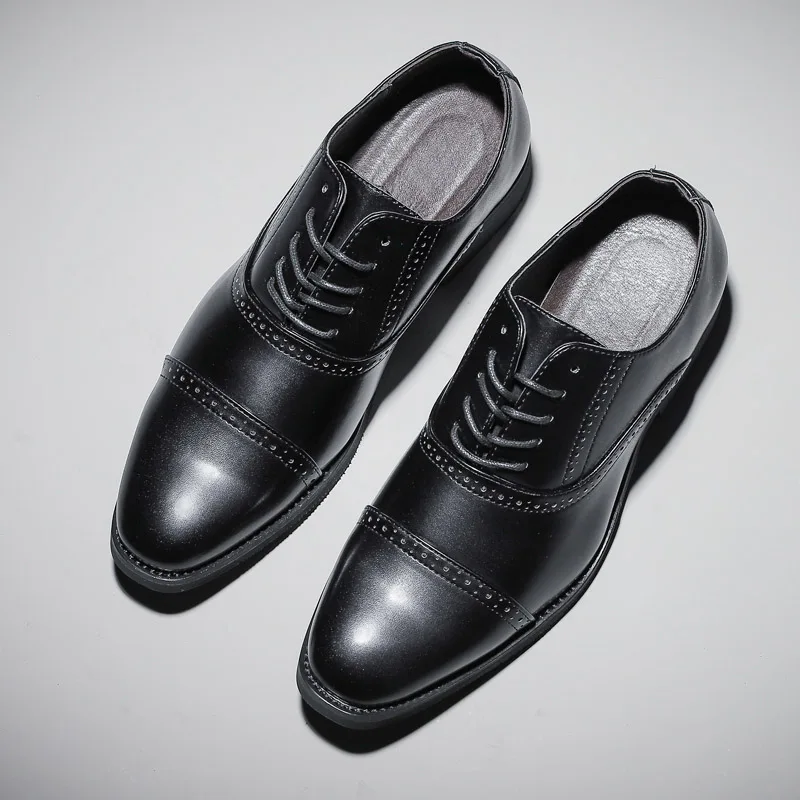 Custom Leather Business Dress Shoes For Man Lace Up Hand Stitching Casual Office New Styles Footwear Large Size
Custom Leather Business Dress Shoes For Man Lace Up Hand Stitching Casual Office New Styles Footwear Large Size
