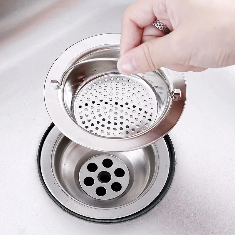 Kitchen Accessories Portable Floor Drain Stainless Steel Hand Held Sink Sewer Filter, Silvery
Kitchen Accessories Portable Floor Drain Stainless Steel Hand Held Sink Sewer Filter, Silvery