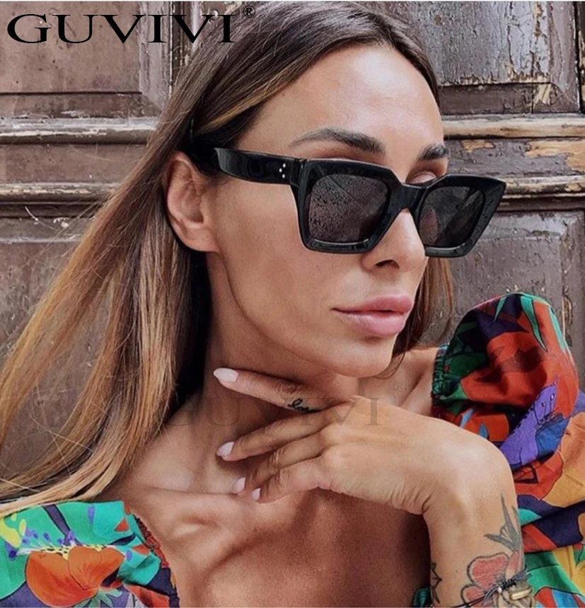 GUVIVI Trendy Unisex oversized Designer sunglasses women Fashion square sunglasses Colorful sunglasses plastic 
GUVIVI Trendy Unisex oversized Designer sunglasses women Fashion square sunglasses Colorful sunglasses plastic