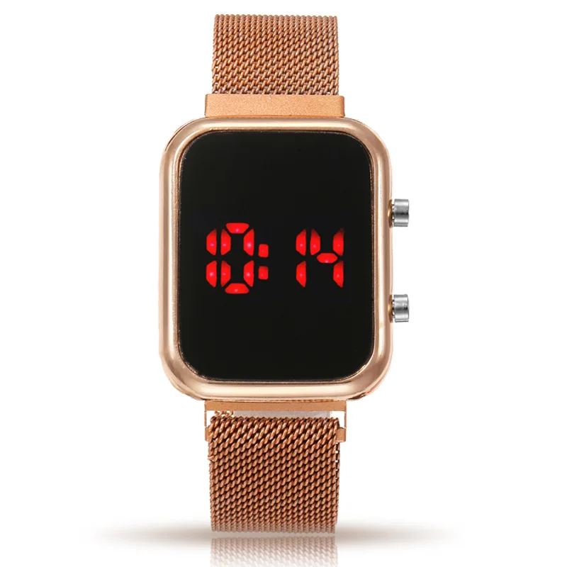 2020 new fashion luxury magnetic mesh with men's watch simple all-match LED luminous women's wristwatch reloj, 4 colors
2020 new fashion luxury magnetic mesh with men's watch simple all-match LED luminous women's wristwatch reloj, 4 colors