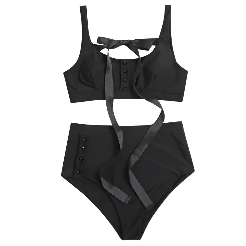 Pure Color Swimwear Two Piece High Waist Bikini Split Swimwear Classy Sexy Bikini Swimsuit Women
Pure Color Swimwear Two Piece High Waist Bikini Split Swimwear Classy Sexy Bikini Swimsuit Women