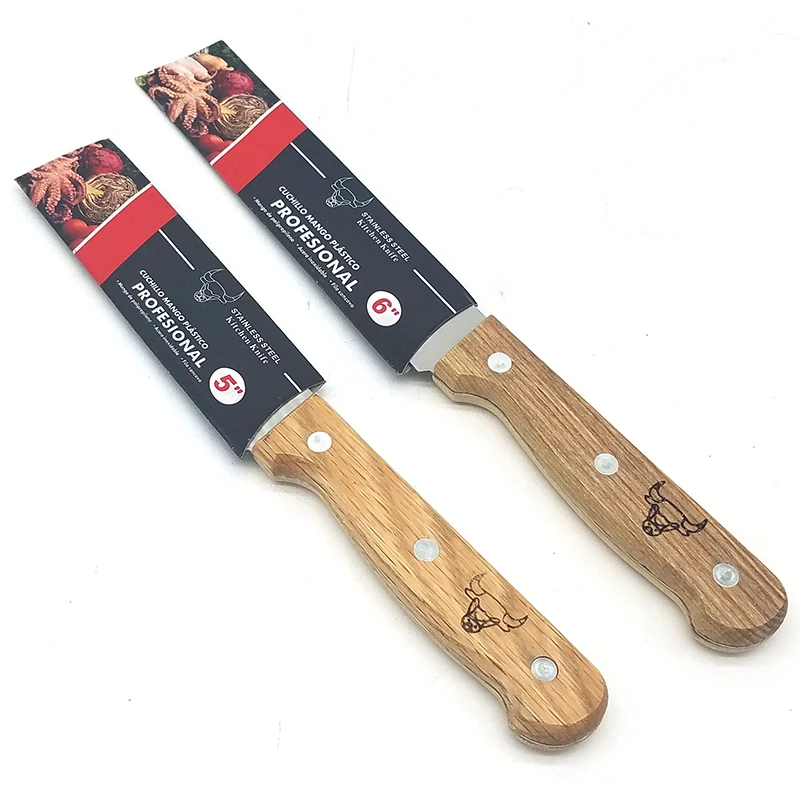 Factory direct stainless steel kitchen knife kitchen knife with wooden handle meat knife
Factory direct stainless steel kitchen knife kitchen knife with wooden handle meat knife