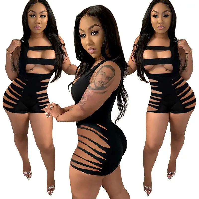 Fashion Summer One Piece Jumpsuit For Women Sexy Mini Bodycon Jumpsuit Sleeveless Cut Out Stretch Shorts Rompers Womens Jumpsuit
Fashion Summer One Piece Jumpsuit For Women Sexy Mini Bodycon Jumpsuit Sleeveless Cut Out Stretch Shorts Rompers Womens Jumpsuit