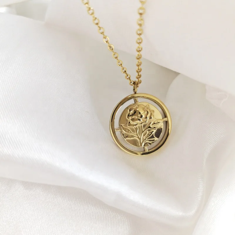 2021 New Design Women's Jewelry Stainless Steel 18K Gold Plated Aesthetic Dainty Rose Flower Pendant Necklace for Women
2021 New Design Women's Jewelry Stainless Steel 18K Gold Plated Aesthetic Dainty Rose Flower Pendant Necklace for Women