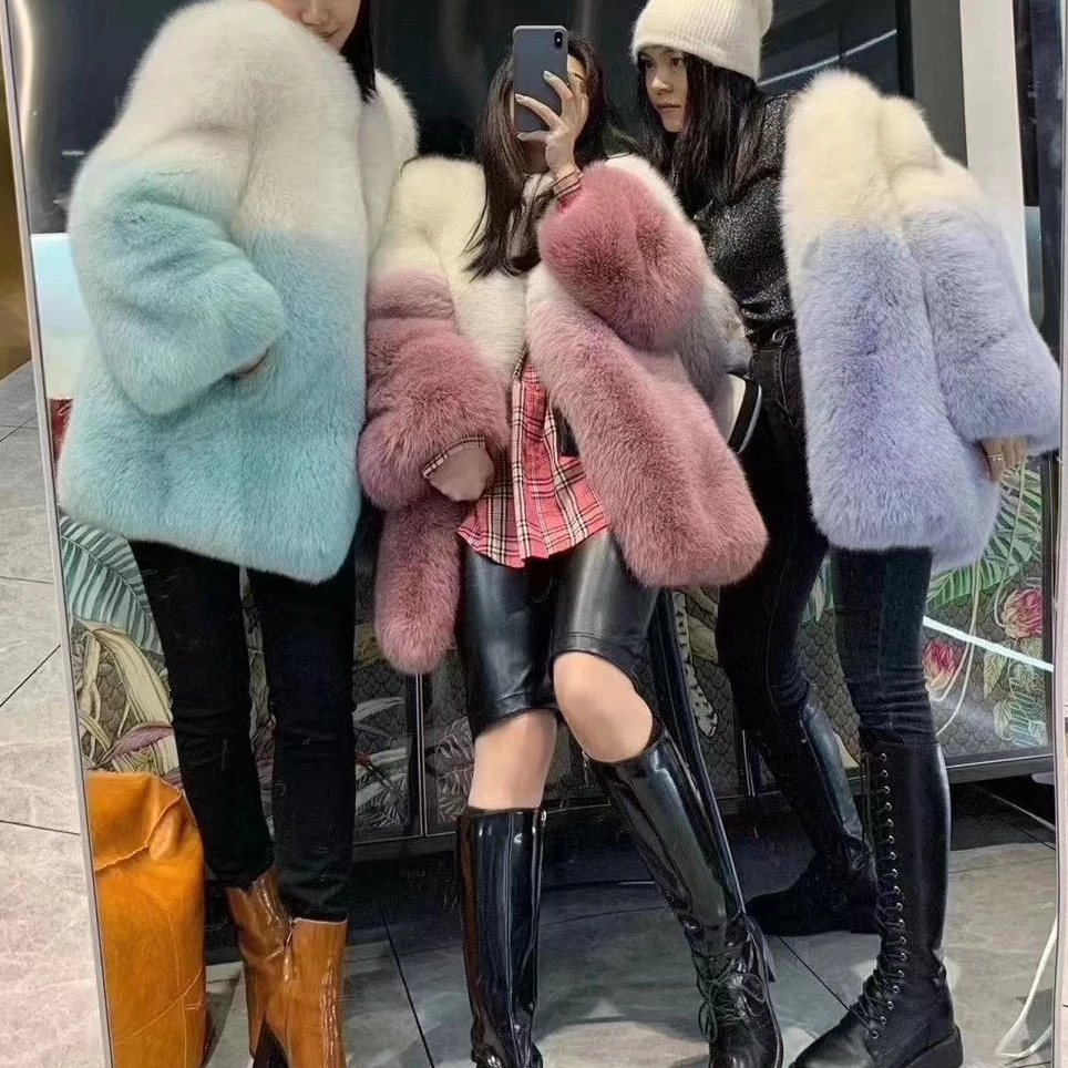 QIUCHEN QC21105 Fashion Women Winter Luxury Fluffy Real Fur Jacket Sweet Color Real Fox Fur Coat, 3 colors
QIUCHEN QC21105 Fashion Women Winter Luxury Fluffy Real Fur Jacket Sweet Color Real Fox Fur Coat, 3 colors