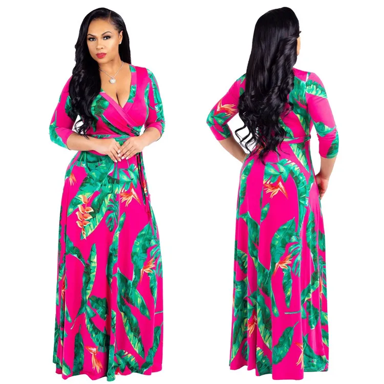 Plus size women's floral printed polyester spandex summer boho beach holiday sustainable casual long sleeve maxi dresses v neck
Plus size women's floral printed polyester spandex summer boho beach holiday sustainable casual long sleeve maxi dresses v neck