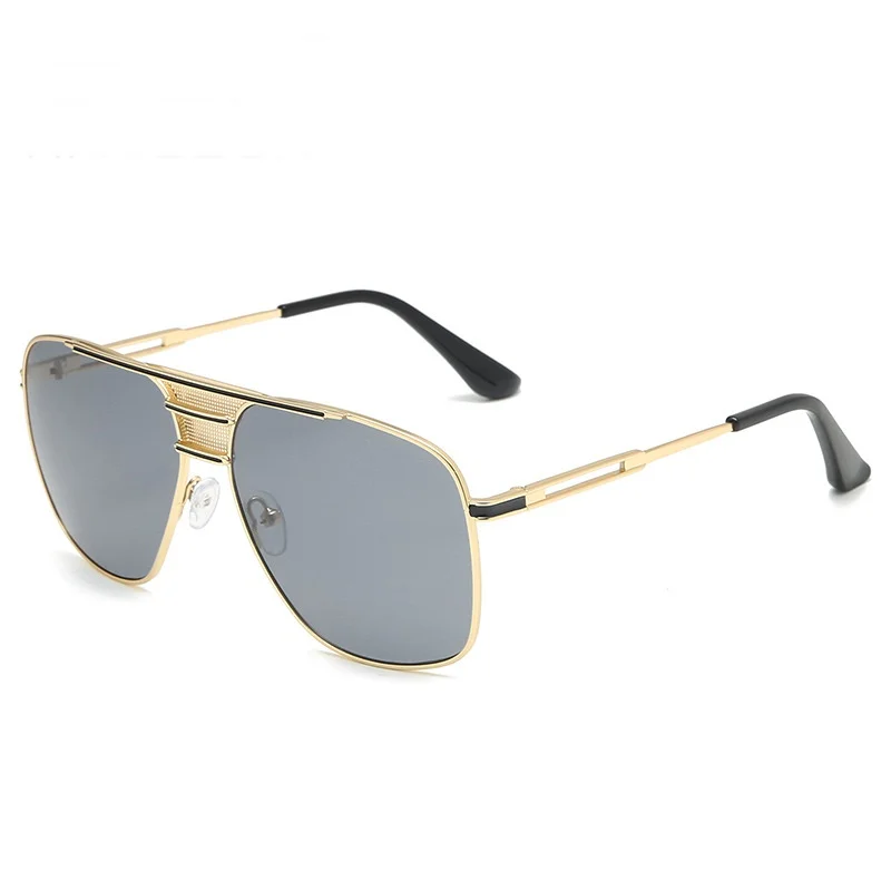 Fashion cool mens polarized square metal shades retro steampunk sunglasses, Black/gold/silver/gun
Fashion cool mens polarized square metal shades retro steampunk sunglasses, Black/gold/silver/gun