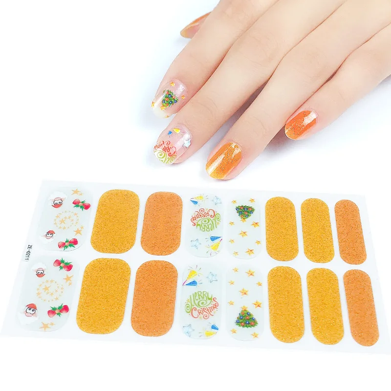 Happy Christmas Series Beautiful Design Nail Art Halloween Adhesive Nail Sticker
Happy Christmas Series Beautiful Design Nail Art Halloween Adhesive Nail Sticker