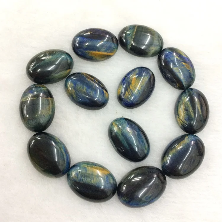 Wholesale 13X18 mm natural tiger's eye oval cabochon stones for Jewelry, Blue tiger's eye
Wholesale 13X18 mm natural tiger's eye oval cabochon stones for Jewelry, Blue tiger's eye
