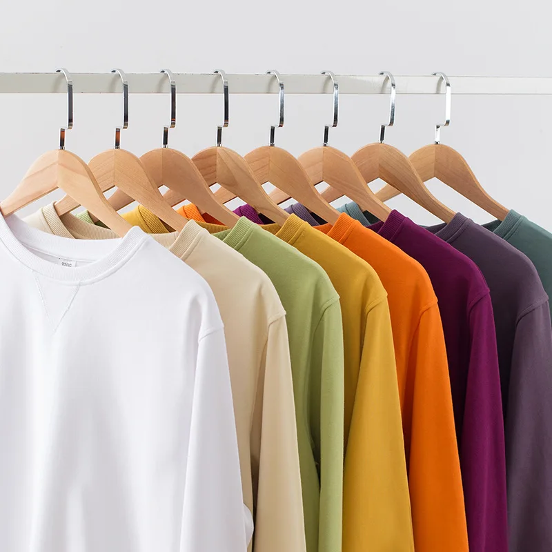 320G new cotton round neck Terry sweater custom work clothes culture shirt custom logo printed solid color sweater custom
320G new cotton round neck Terry sweater custom work clothes culture shirt custom logo printed solid color sweater custom