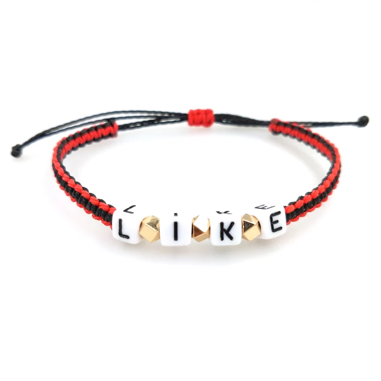 Personalized Handmade Braided letter couples Bracelets for Women Men Friendship, As pitures
Personalized Handmade Braided letter couples Bracelets for Women Men Friendship, As pitures