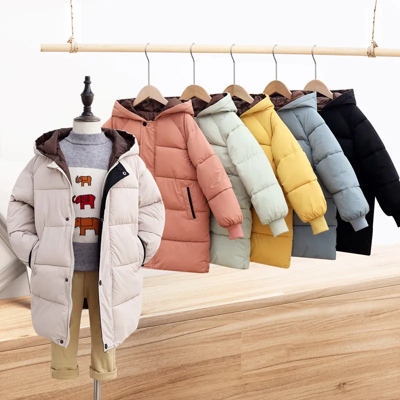 2021 Autumn and Winter New Children's Mid-length Thick Down Cotton Jacket For Big Kids
2021 Autumn and Winter New Children's Mid-length Thick Down Cotton Jacket For Big Kids