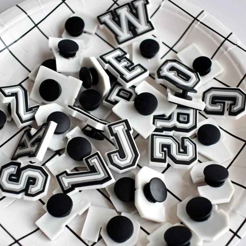 37 pcs a set Black White Grey Letters and numbers Design Charm DIY Flat Accessories Buckles, As picture
37 pcs a set Black White Grey Letters and numbers Design Charm DIY Flat Accessories Buckles, As picture