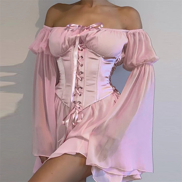 D13901 Solid color chiffon material irregularity short skirt two piece set women fashion clothes styles bandage dress
D13901 Solid color chiffon material irregularity short skirt two piece set women fashion clothes styles bandage dress