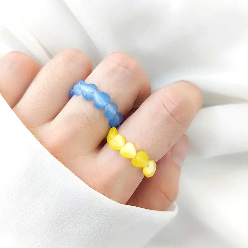 OUYE 2021 opals Acrylic Ring handmade elastic Chain beaded resizable ring beads hand woven Ring For Women Girls Gift, Colorful
OUYE 2021 opals Acrylic Ring handmade elastic Chain beaded resizable ring beads hand woven Ring For Women Girls Gift, Colorful