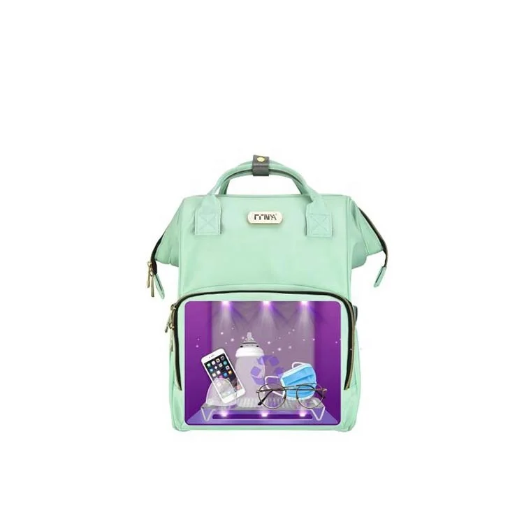 Hot sale Mummy sterilizing backpack UVC Light Sterilization UV Diaper Bag for milk bottle, Light blue/deep blue/light purple/deep purple
Hot sale Mummy sterilizing backpack UVC Light Sterilization UV Diaper Bag for milk bottle, Light blue/deep blue/light purple/deep purple