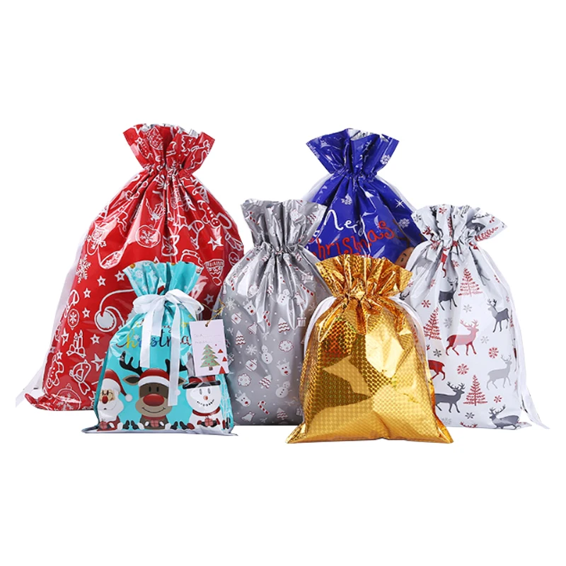 Self-sealing Candy Bag Gift Bags Wholesale Custom Christmas Drawstring Mouth Diy Christmas Rope Handle Cartoon OEM Picture DR003 
Self-sealing Candy Bag Gift Bags Wholesale Custom Christmas Drawstring Mouth Diy Christmas Rope Handle Cartoon OEM Picture DR003