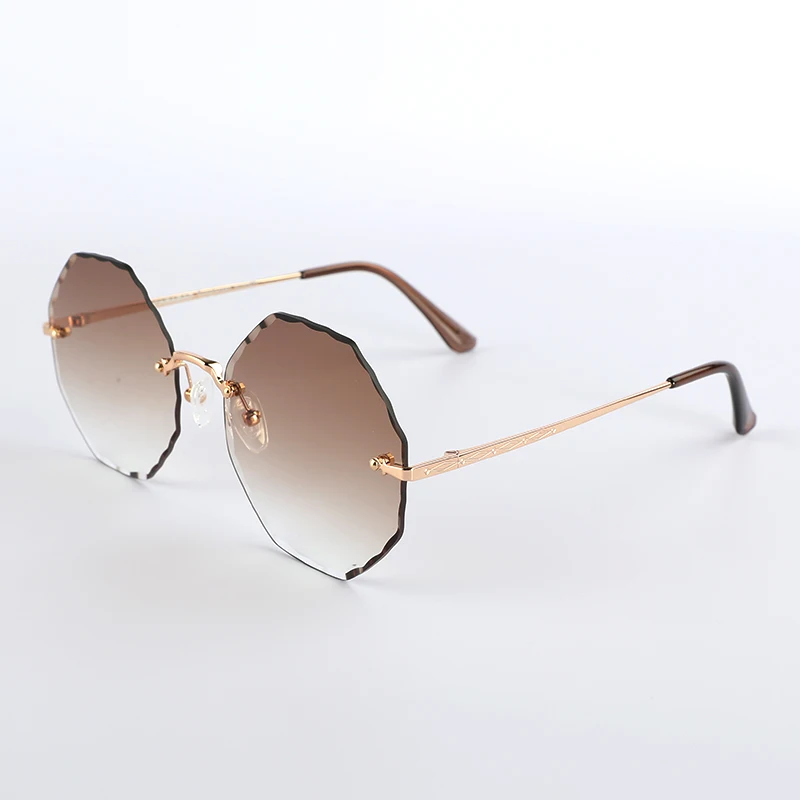 JOSEEN Fashion 2021 Brand New Design Round Frameless Unique Finish Brown Lens Women Sunglasses
JOSEEN Fashion 2021 Brand New Design Round Frameless Unique Finish Brown Lens Women Sunglasses