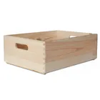 Cheap price unfinished deco large plain unpainted wood crates for crafts