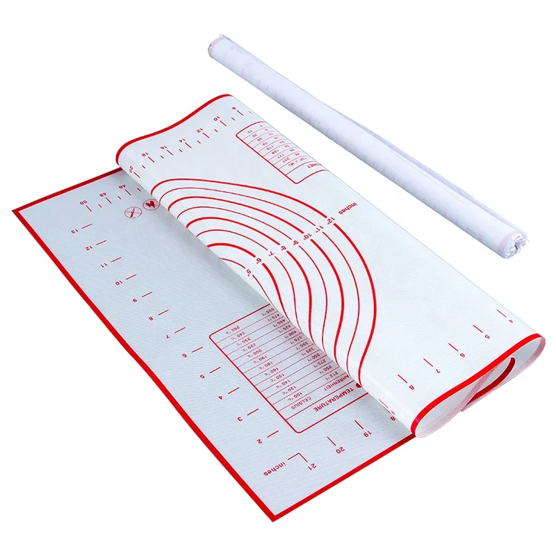 Bakeware Silicone Baking Mat Extra Thick Non Stick Silicone Pastry Mat with Measurement marking, Red
Bakeware Silicone Baking Mat Extra Thick Non Stick Silicone Pastry Mat with Measurement marking, Red