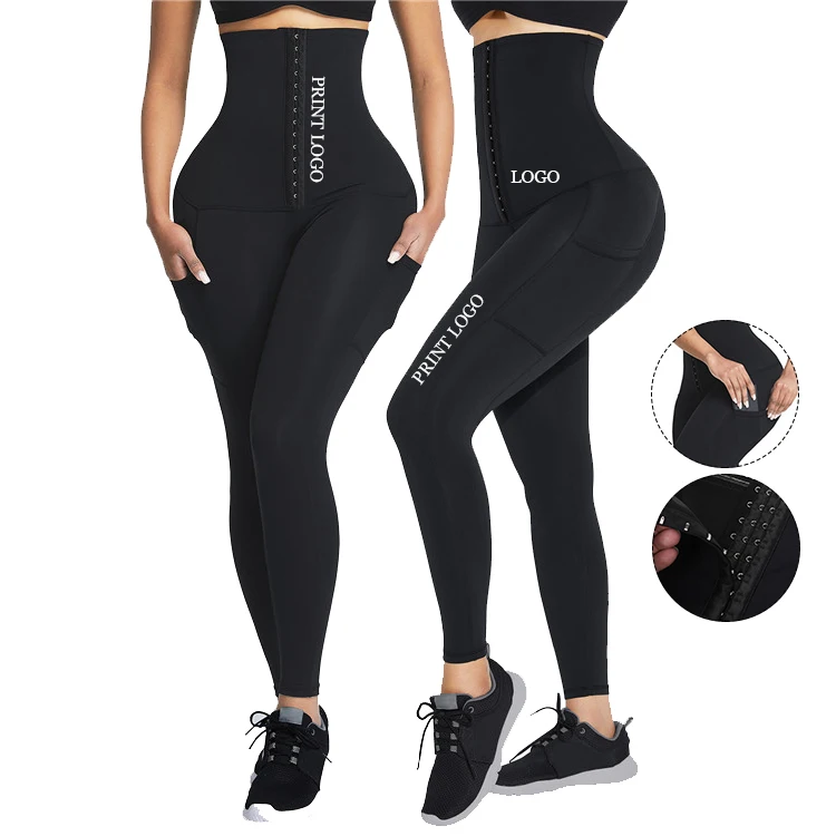 Custom Logo Elastic Women Fitness Lose Weight Tummy Control Waist Trainer Corset Leggings With Phone Pocket, As show
Custom Logo Elastic Women Fitness Lose Weight Tummy Control Waist Trainer Corset Leggings With Phone Pocket, As show