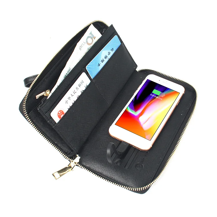 Factory direct sale multifunctional portable leather wallet with wireless charger powerbank
Factory direct sale multifunctional portable leather wallet with wireless charger powerbank