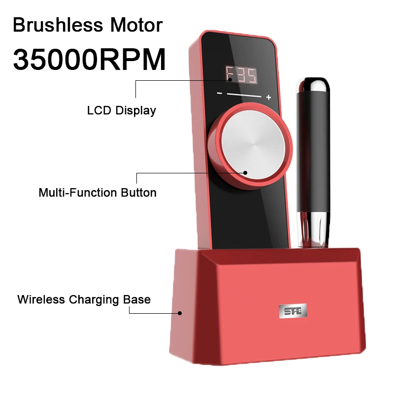 2021 new arrival professional portable and rechargeable 35000rpm cordless electric high quality Nail Drill with charging base
2021 new arrival professional portable and rechargeable 35000rpm cordless electric high quality Nail Drill with charging base