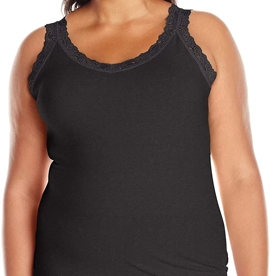 2021 new hot-selling summer sexy Womens Plus Size Stretch Lace Trim Tank Top camisole, White,black,grey
2021 new hot-selling summer sexy Womens Plus Size Stretch Lace Trim Tank Top camisole, White,black,grey