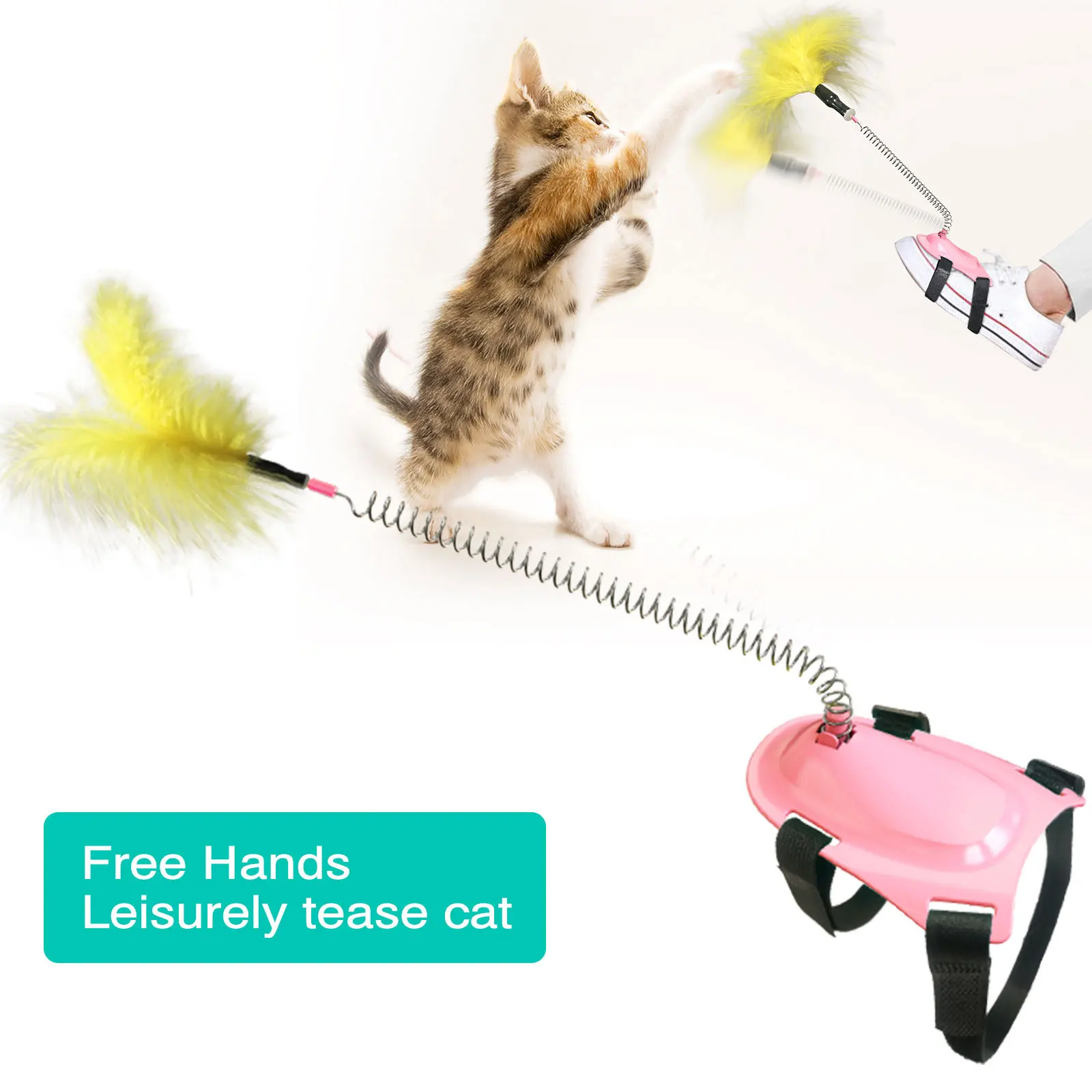 Pet Products Toys Accesori For Cats Little Feet Funny Feather Cat Toy Stick Interactive Toy For Cats, Yellow,pink,lake blue
Pet Products Toys Accesori For Cats Little Feet Funny Feather Cat Toy Stick Interactive Toy For Cats, Yellow,pink,lake blue