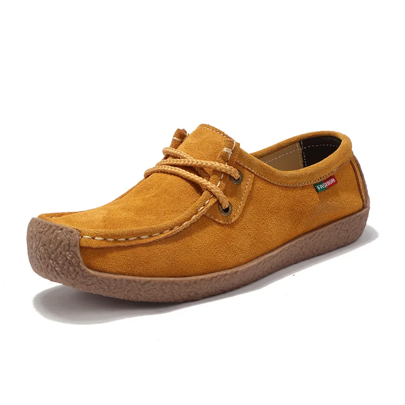 Spring and autumn new genuine leather suede nubuck snail shoes flat non-slip single shoes factory wholesale, 6colors
Spring and autumn new genuine leather suede nubuck snail shoes flat non-slip single shoes factory wholesale, 6colors