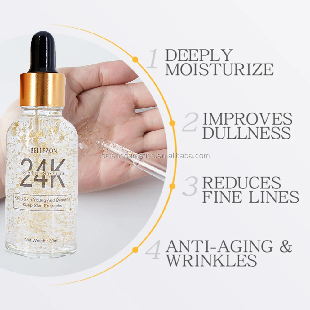 hyaluronic anti-aging moisturizing vitamin e collagen 24k gold