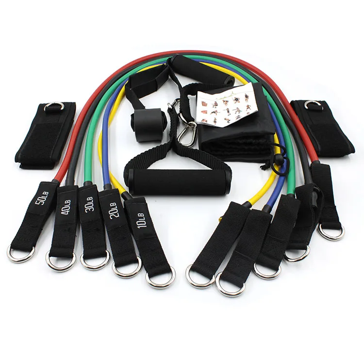 Foam Handles Ankle Strap 150 lbs Latex 11pcs Resistance Bands Set, Yellow, blue, green, black, red
Foam Handles Ankle Strap 150 lbs Latex 11pcs Resistance Bands Set, Yellow, blue, green, black, red