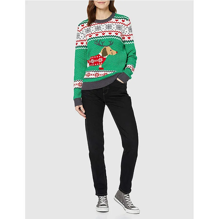 2020 New DesignTop Fashion Women Snowflakes Fawn Sweaters korean Clothing Christmas Sweater
2020 New DesignTop Fashion Women Snowflakes Fawn Sweaters korean Clothing Christmas Sweater