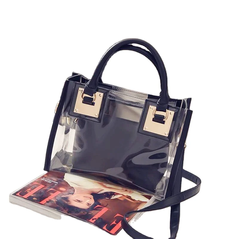2021 Fashion Large Clear Pvc Tote Bag Transparent Jelly Beach Bag Plastic Shopping Bag, 5 colors
2021 Fashion Large Clear Pvc Tote Bag Transparent Jelly Beach Bag Plastic Shopping Bag, 5 colors