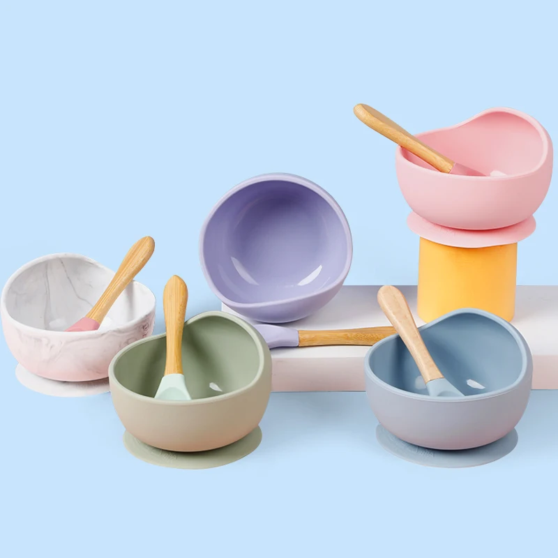 Legenday Hot Seller Silicone Baby Bowl Colorful Tableware Silicone Baby Feeding Suction Bowl With Spoon, Red/green/blue/pink
Legenday Hot Seller Silicone Baby Bowl Colorful Tableware Silicone Baby Feeding Suction Bowl With Spoon, Red/green/blue/pink
