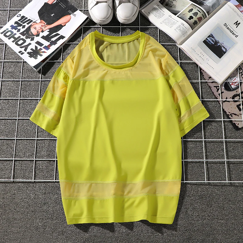Women Gym Shirt Mesh Stitching Breathable Gym T Shirt Sport Shirt Short Sleeve Running Tshirt
Women Gym Shirt Mesh Stitching Breathable Gym T Shirt Sport Shirt Short Sleeve Running Tshirt