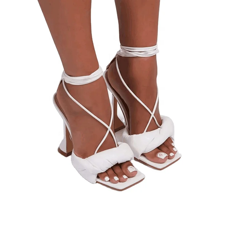 Summer New Arrival Wholesale Fish Mouth White Heeled Sandals Women's Fashion Lace-up High Heels
Summer New Arrival Wholesale Fish Mouth White Heeled Sandals Women's Fashion Lace-up High Heels