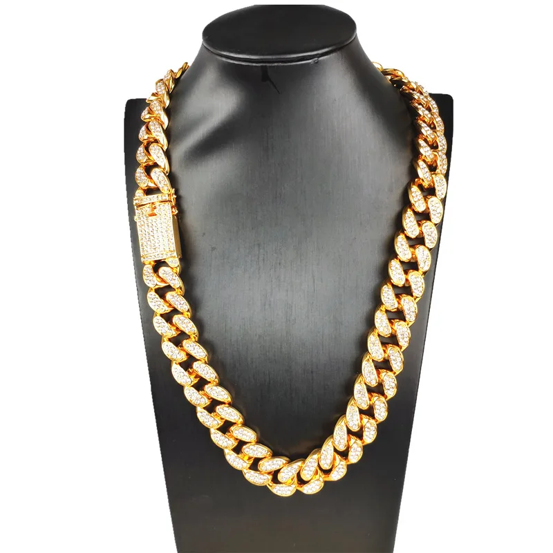 cuban chain high plated hip hop rhinestone necklaces new women men design statement diamond necklace gift, Picture
cuban chain high plated hip hop rhinestone necklaces new women men design statement diamond necklace gift, Picture