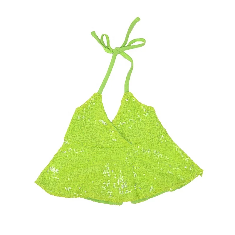 2020 casual Wholesale children boutique clothing sequin baby girls peplum tops toddler kids halter clothing, Customized
2020 casual Wholesale children boutique clothing sequin baby girls peplum tops toddler kids halter clothing, Customized