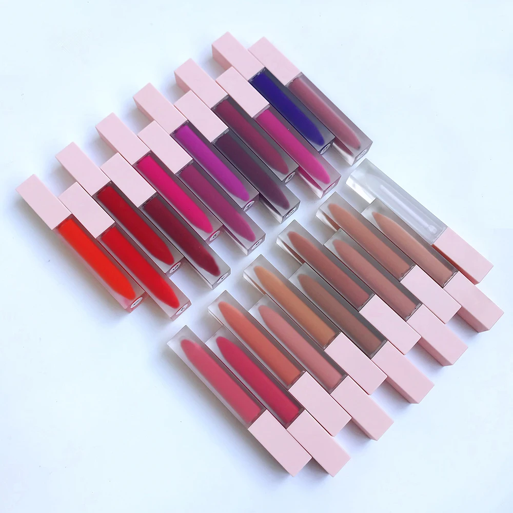Wholesale lip stick in black pink tube vegan customized velvet liquid lipstick private label, 23 colors
Wholesale lip stick in black pink tube vegan customized velvet liquid lipstick private label, 23 colors