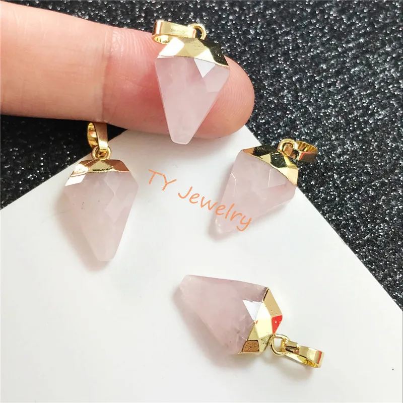 Natural Pink Crystal Water Column Pendant Charm For Jewelry DIY For Necklace, As the pic showed
Natural Pink Crystal Water Column Pendant Charm For Jewelry DIY For Necklace, As the pic showed
