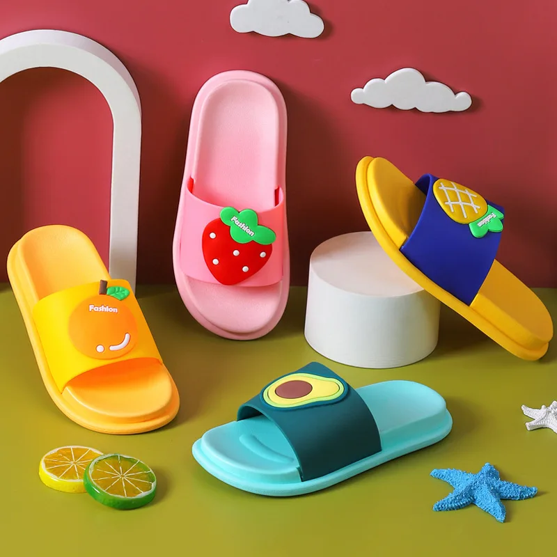 Children's Slippers Summer Fruit Slippers Cartoon Children's Shoes Men's and Women's Children's Bathroom Antiskid Slippers
Children's Slippers Summer Fruit Slippers Cartoon Children's Shoes Men's and Women's Children's Bathroom Antiskid Slippers